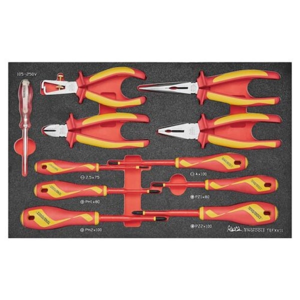 Teng Tools 11 Piece 1000 Volt Insulated Plier And Screwdriver Set TEFXV11 - main